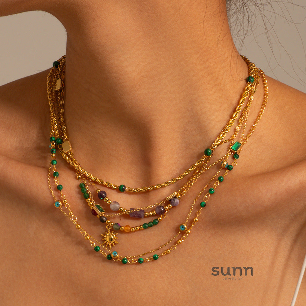Jo Layered Turquoise Necklace [M64O9AW6]