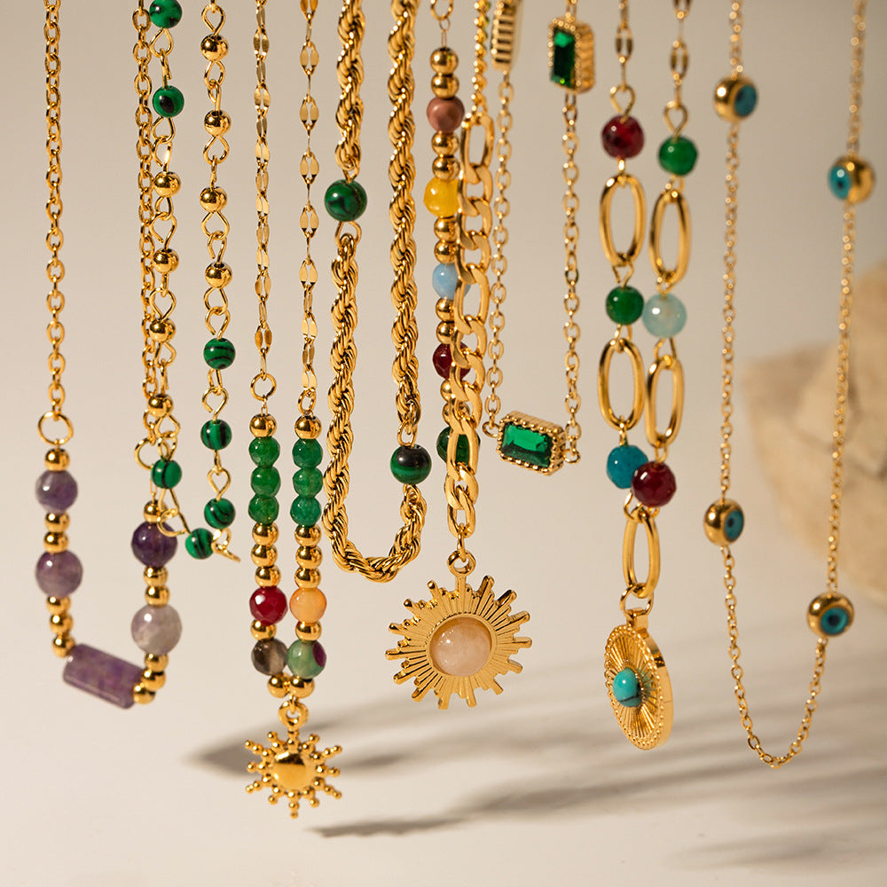 Jo Layered Turquoise Necklace [M64O9AW6]