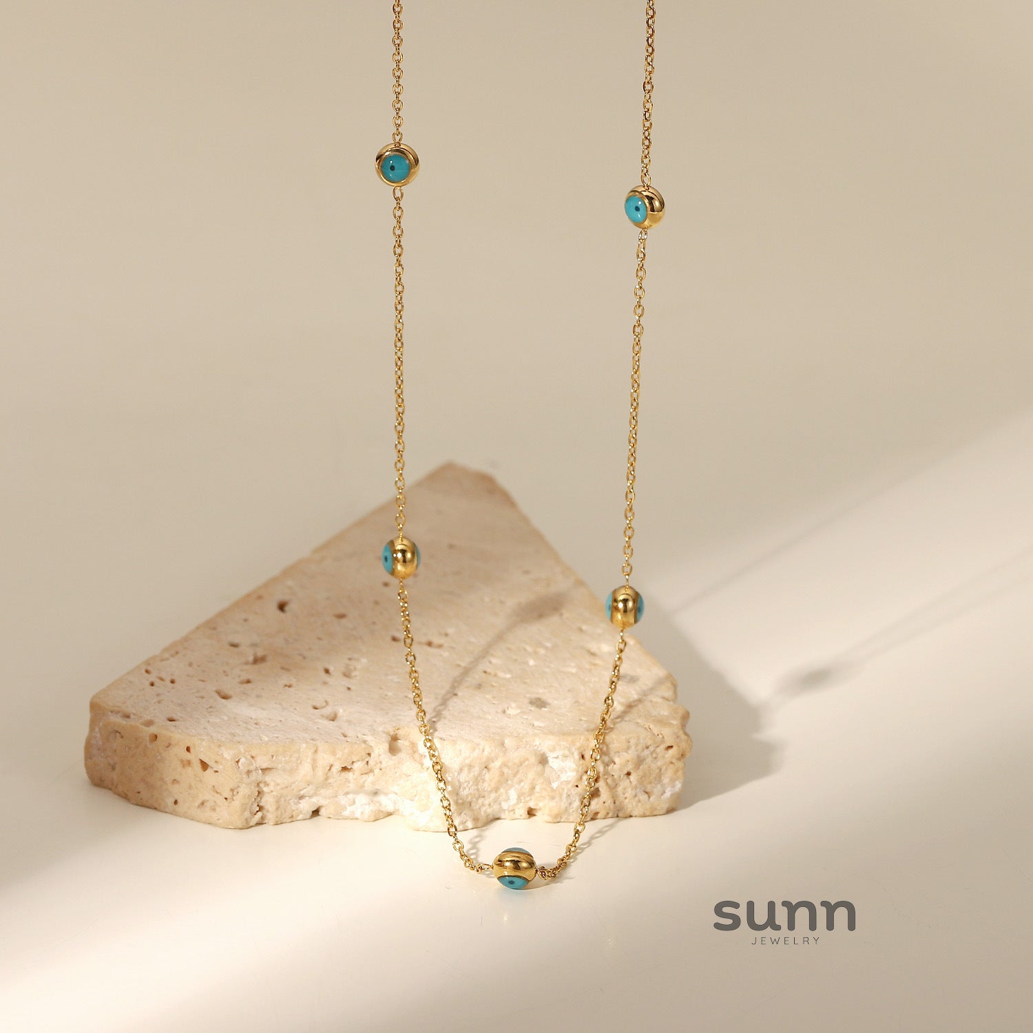 Jo Layered Turquoise Necklace [FMLESMDX]