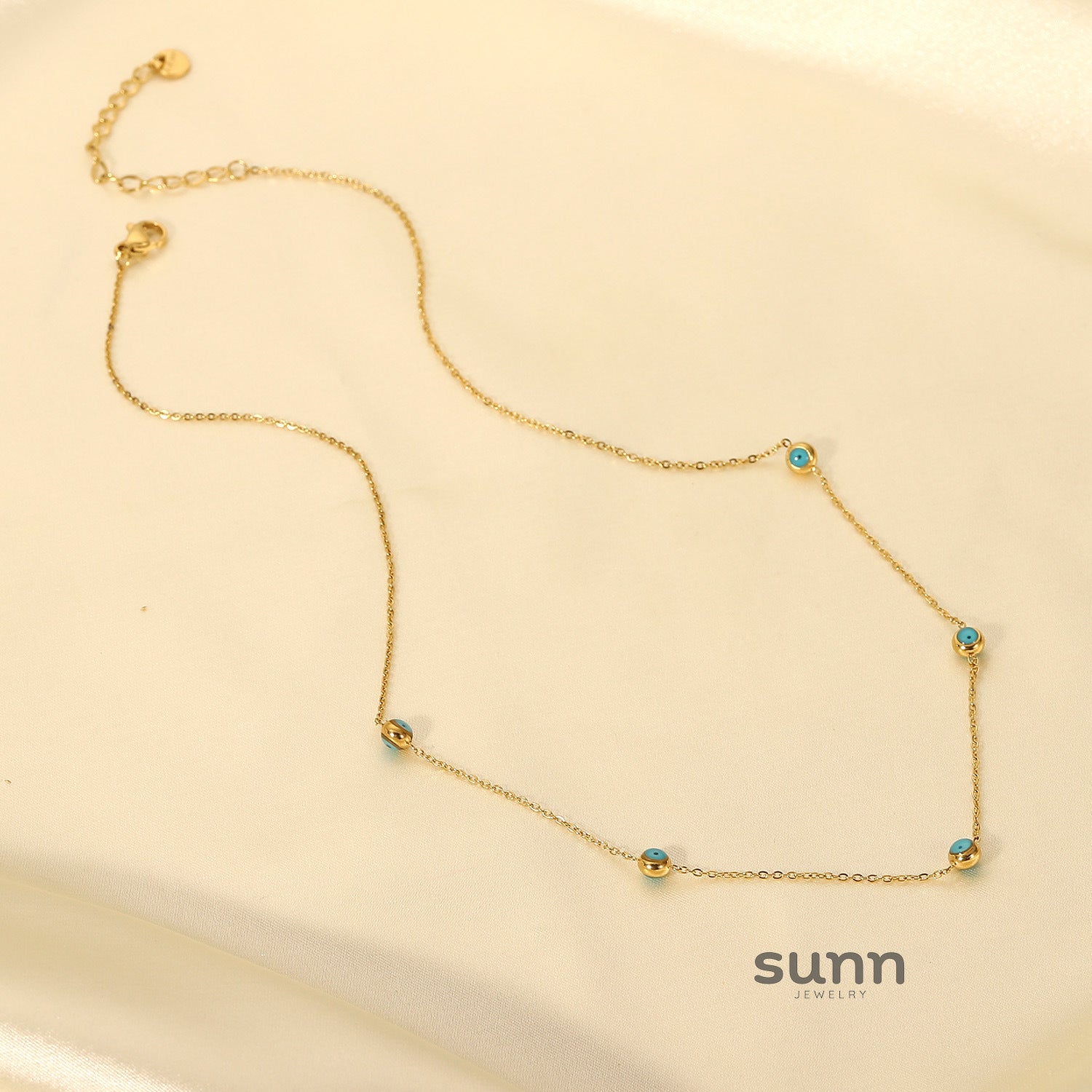 Jo Layered Turquoise Necklace [4NAEZEHZ]