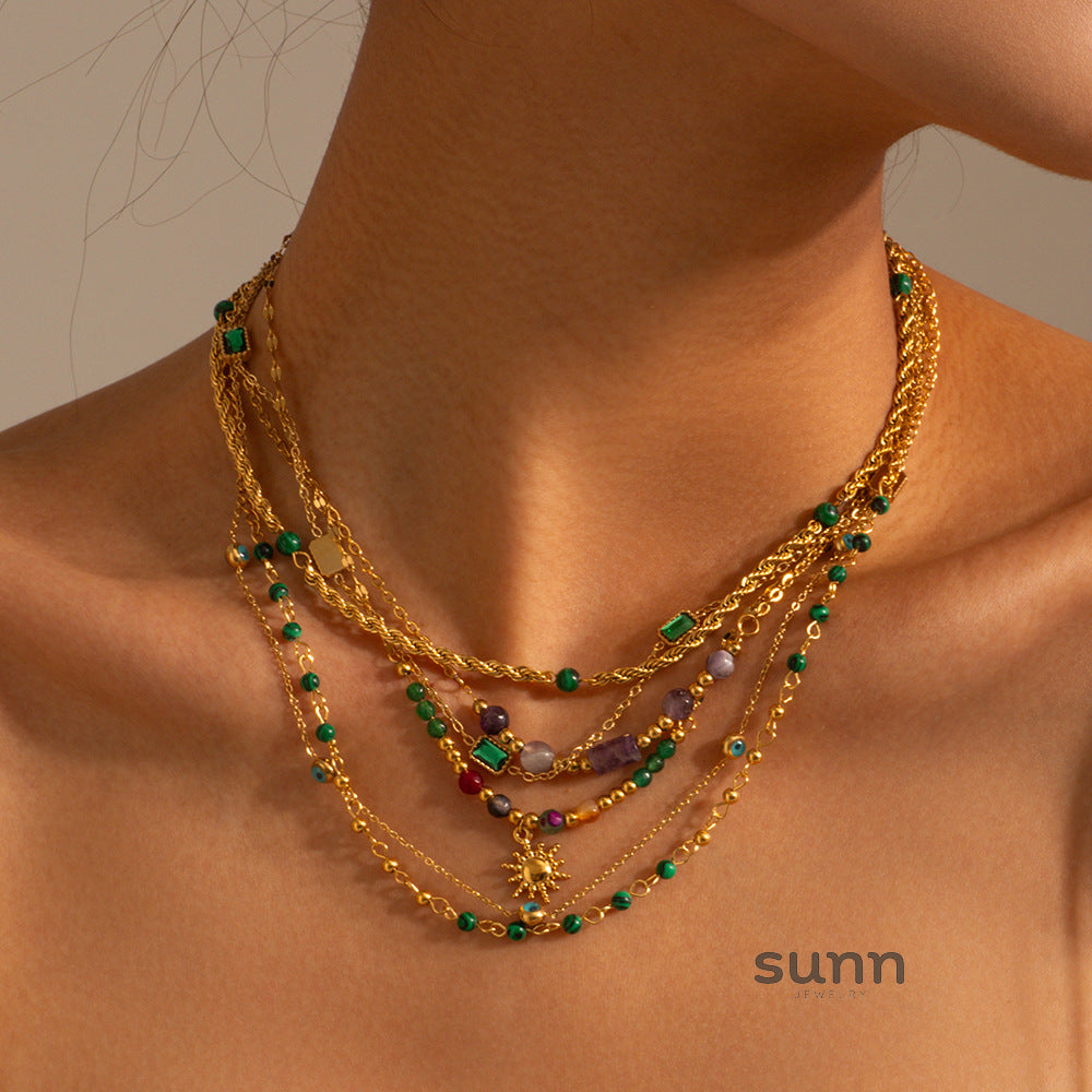 Jo Layered Turquoise Necklace [SDMJX9G6]