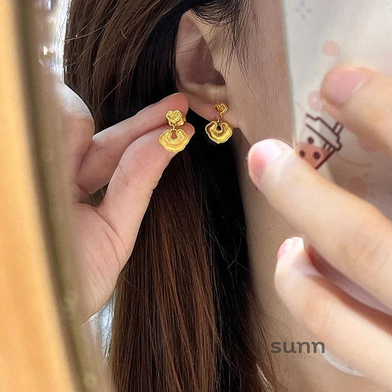 Jo Ruyi Lock Stud Earrings