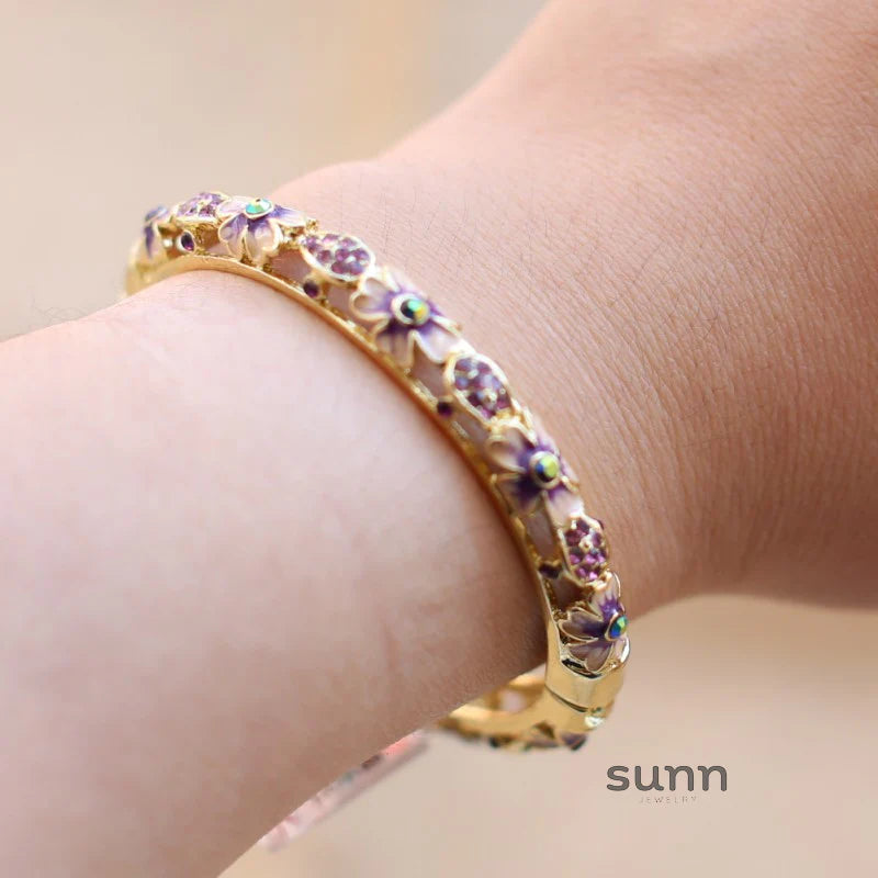 Joanne Filigree Crystal Bangle