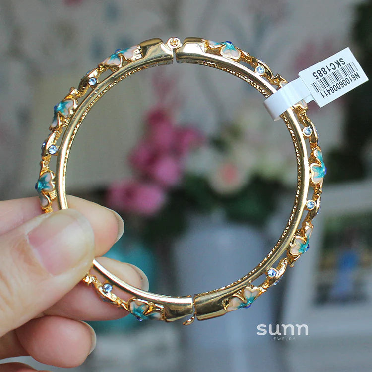 Joanne Filigree Crystal Bangle