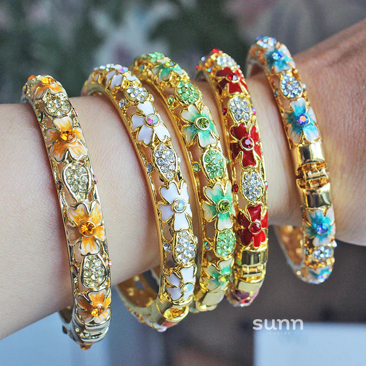 Joanne Filigree Crystal Bangle
