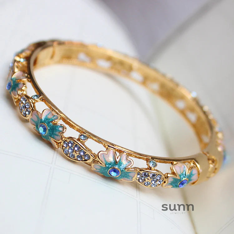 Joanne Filigree Crystal Bangle