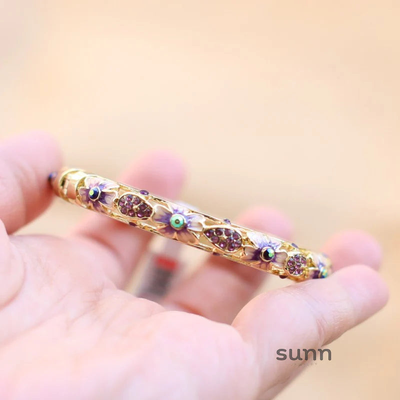 Joanne Filigree Crystal Bangle