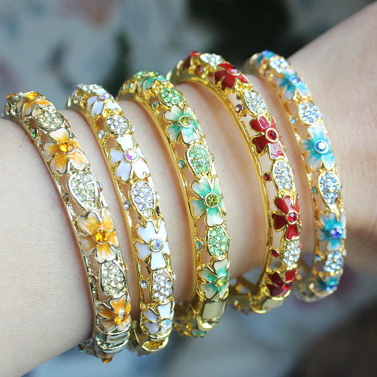 Joanne Filigree Crystal Bangle