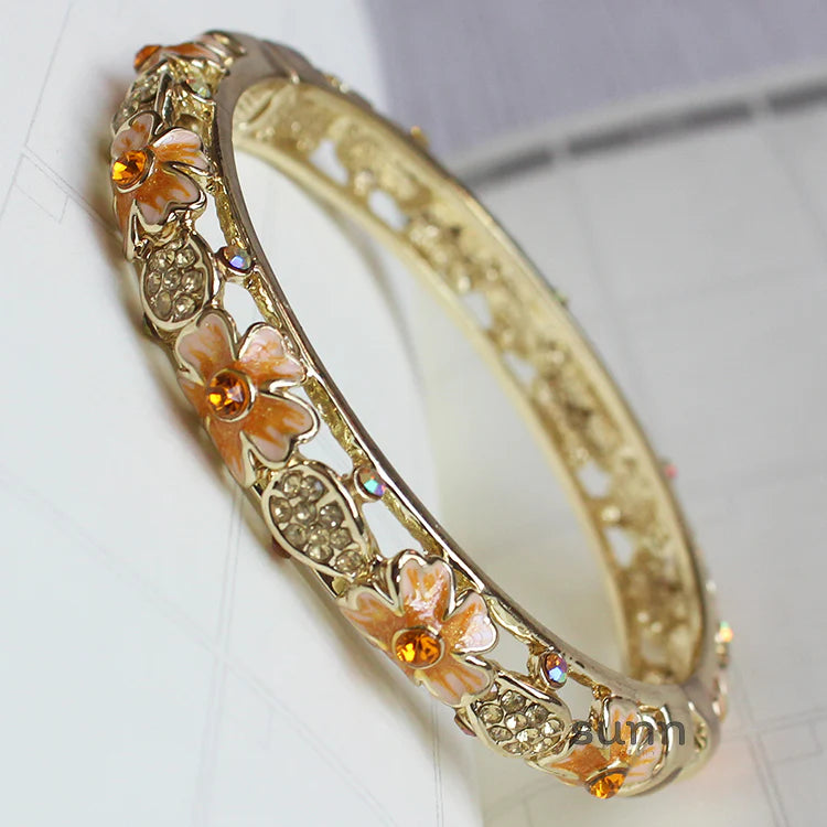 Joanne Filigree Crystal Bangle