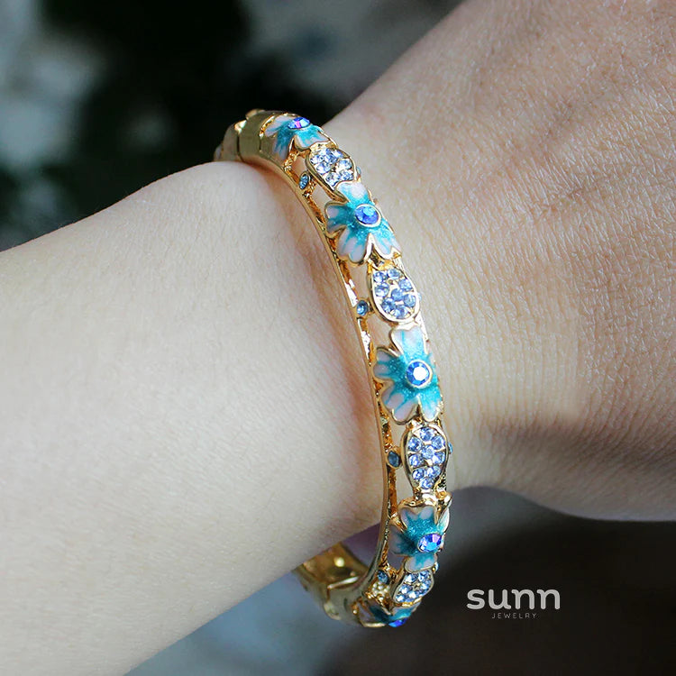 Joanne Filigree Crystal Bangle