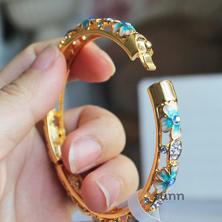 Joanne Filigree Crystal Bangle