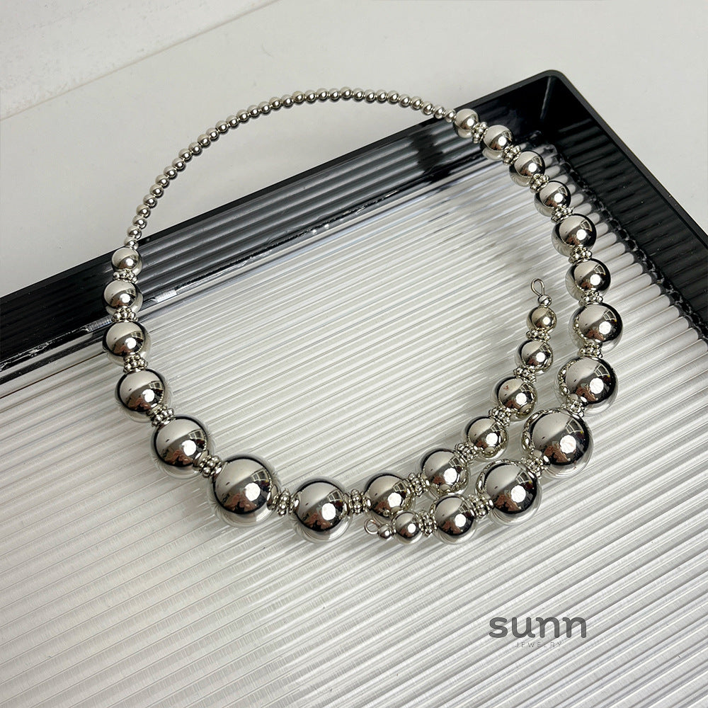 Joanne Sleek Silver Choker [ZNFSIO9C]