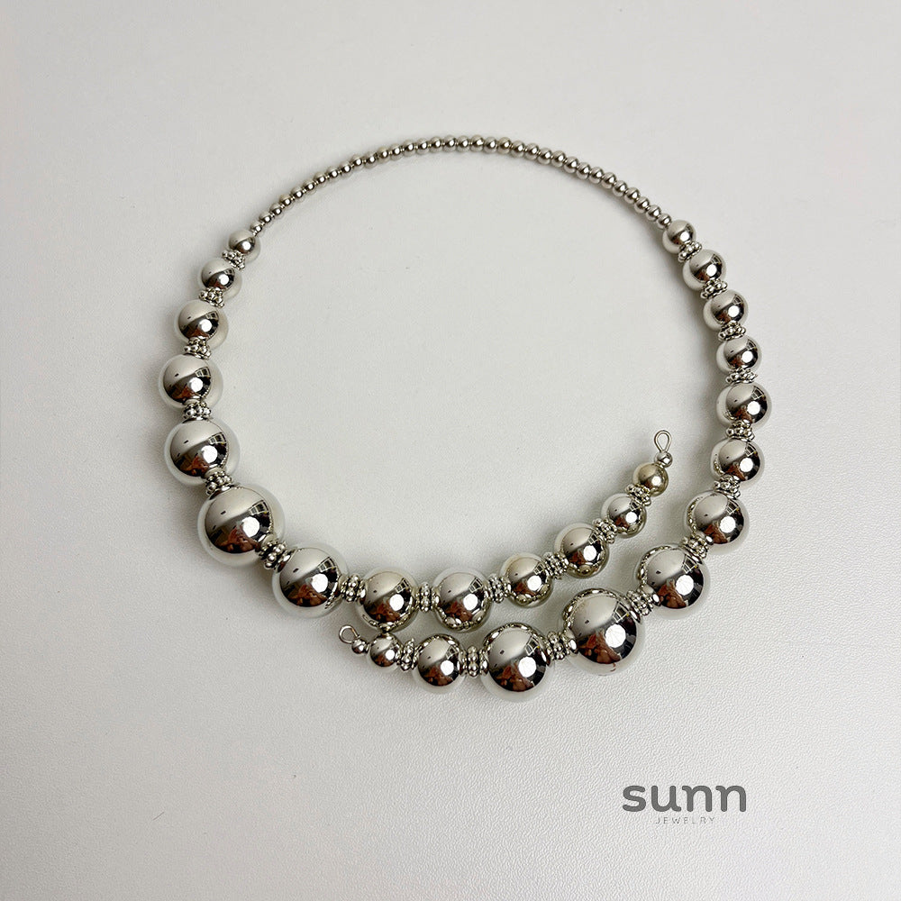 Joanne Sleek Silver Choker [C0LWWAWD]
