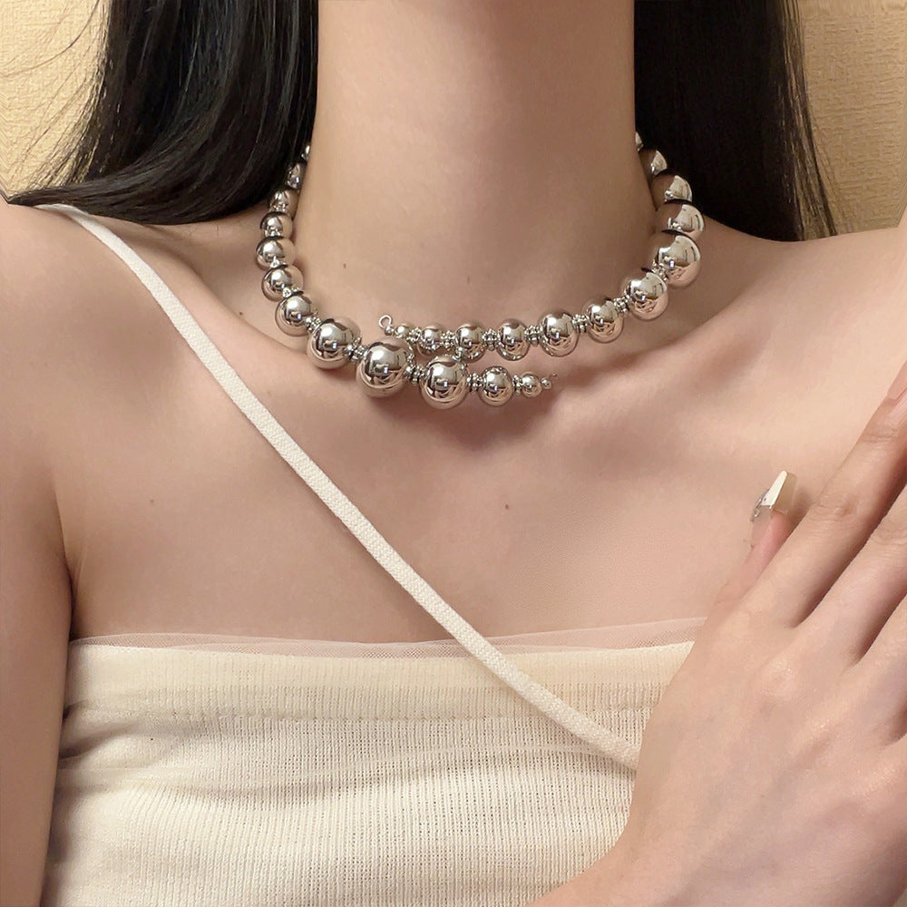 Joanne Sleek Silver Choker [T2SKQENS]