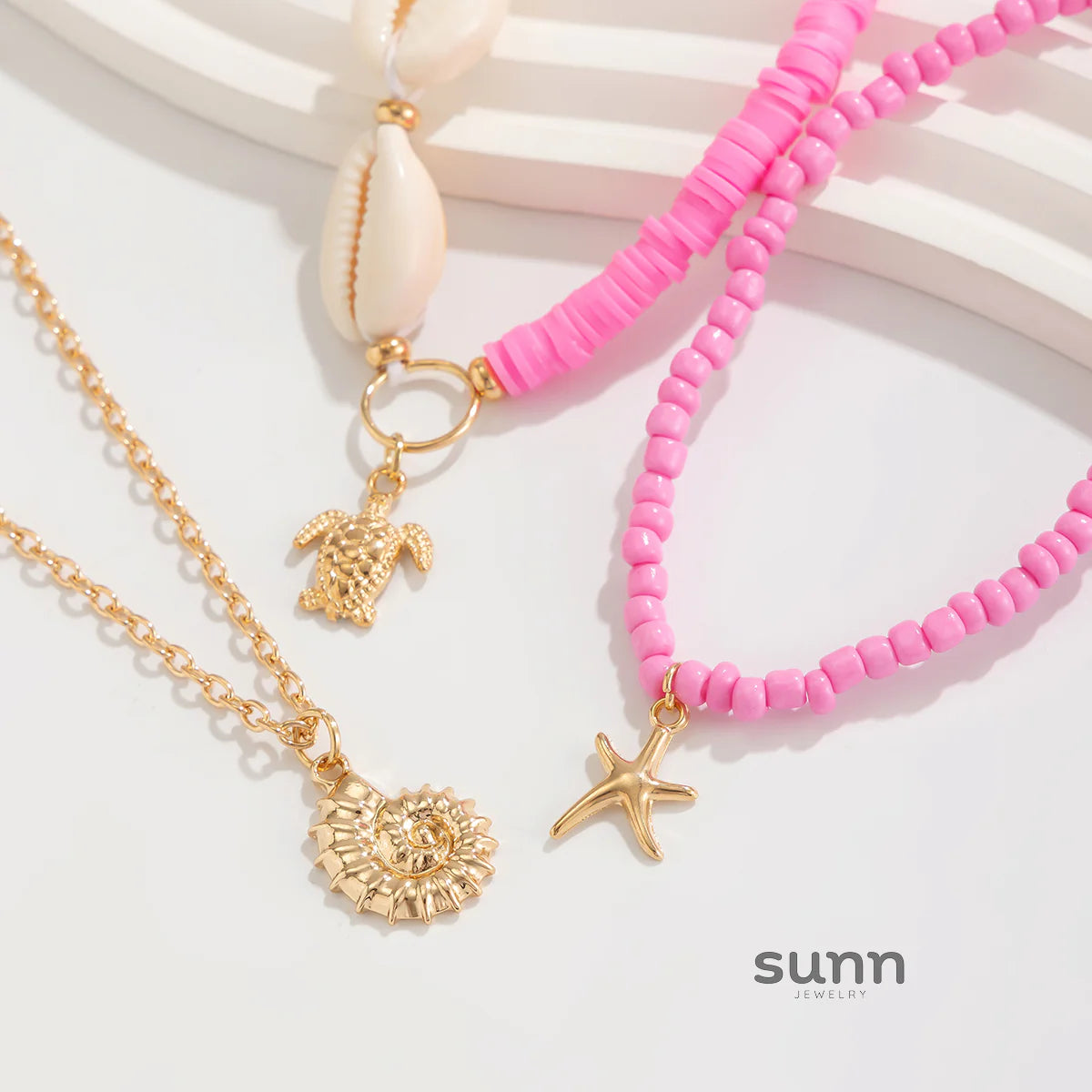 Jocabed Seashell Starfish Anklet Set
