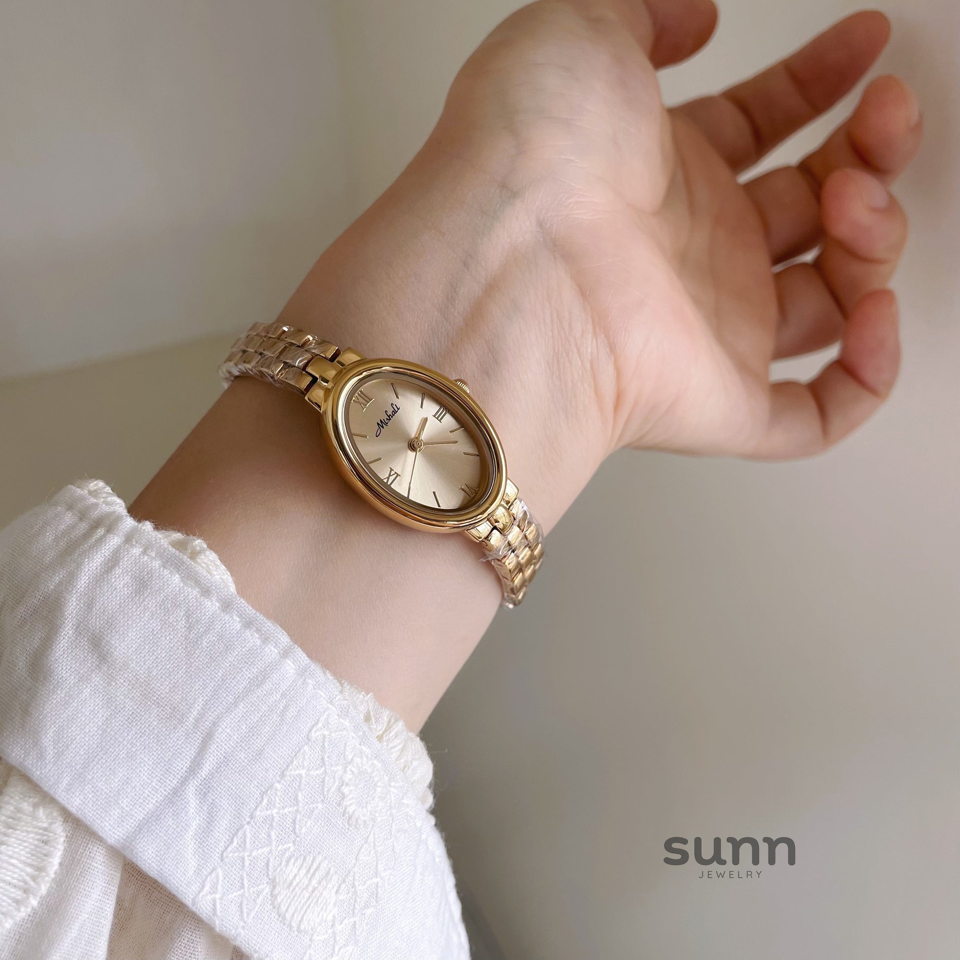 Joella Oval Steel Watch [FY4RTOZD]