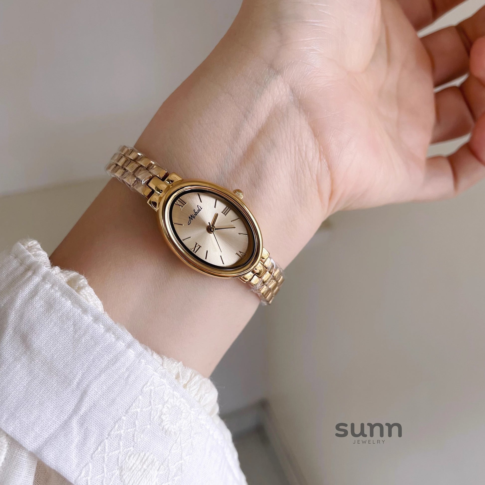 Joella Oval Steel Watch [V5YF6I45]
