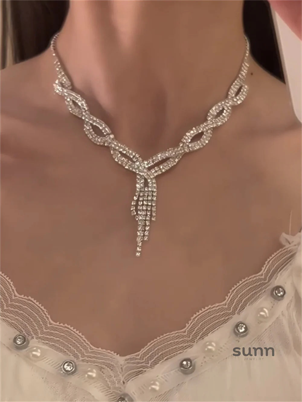 Johnna Punk Rhinestone Tassel Set