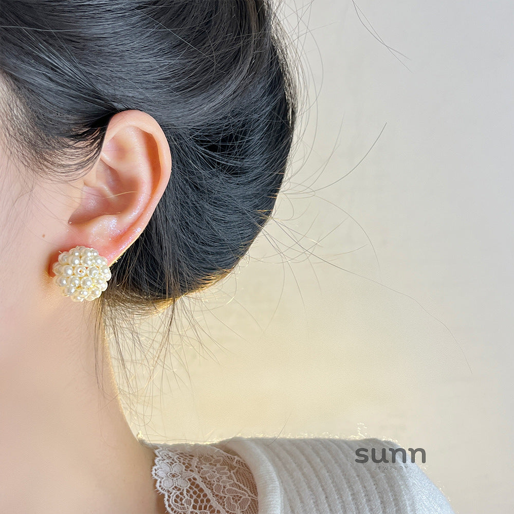 Joi Raspberry Beaded Earrings [I3S1ZN6S]