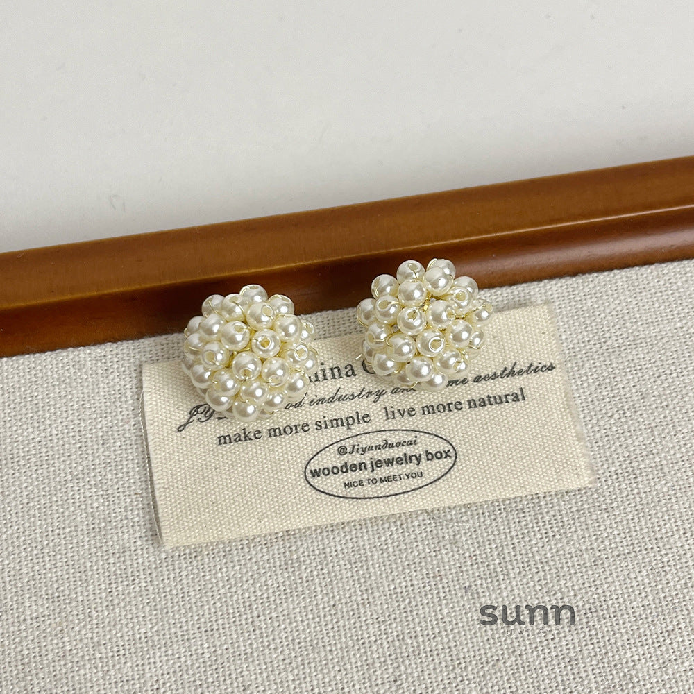 Joi Raspberry Beaded Earrings [J8G46LO3]