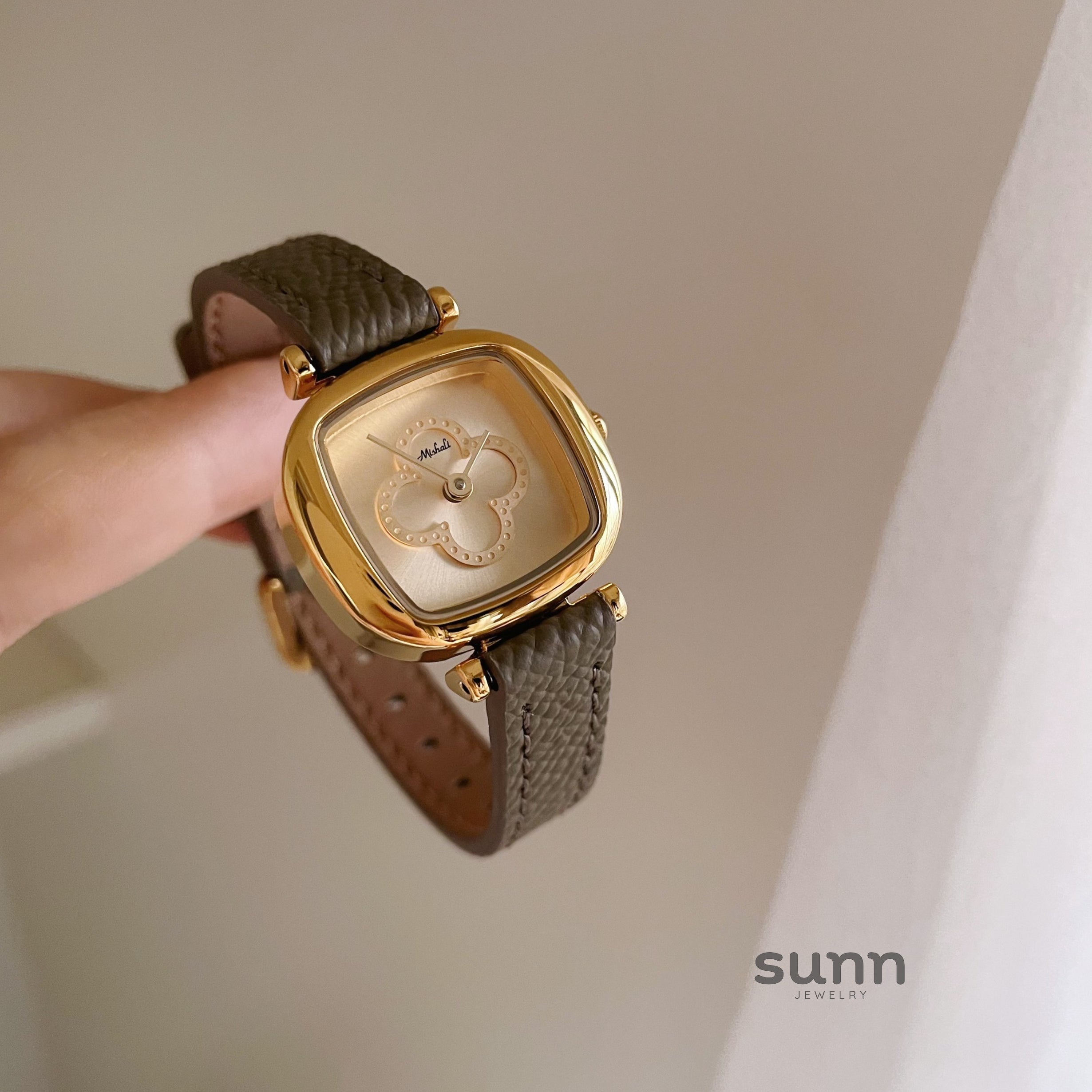 Joleen Leather Square Watch [TQFV693A]