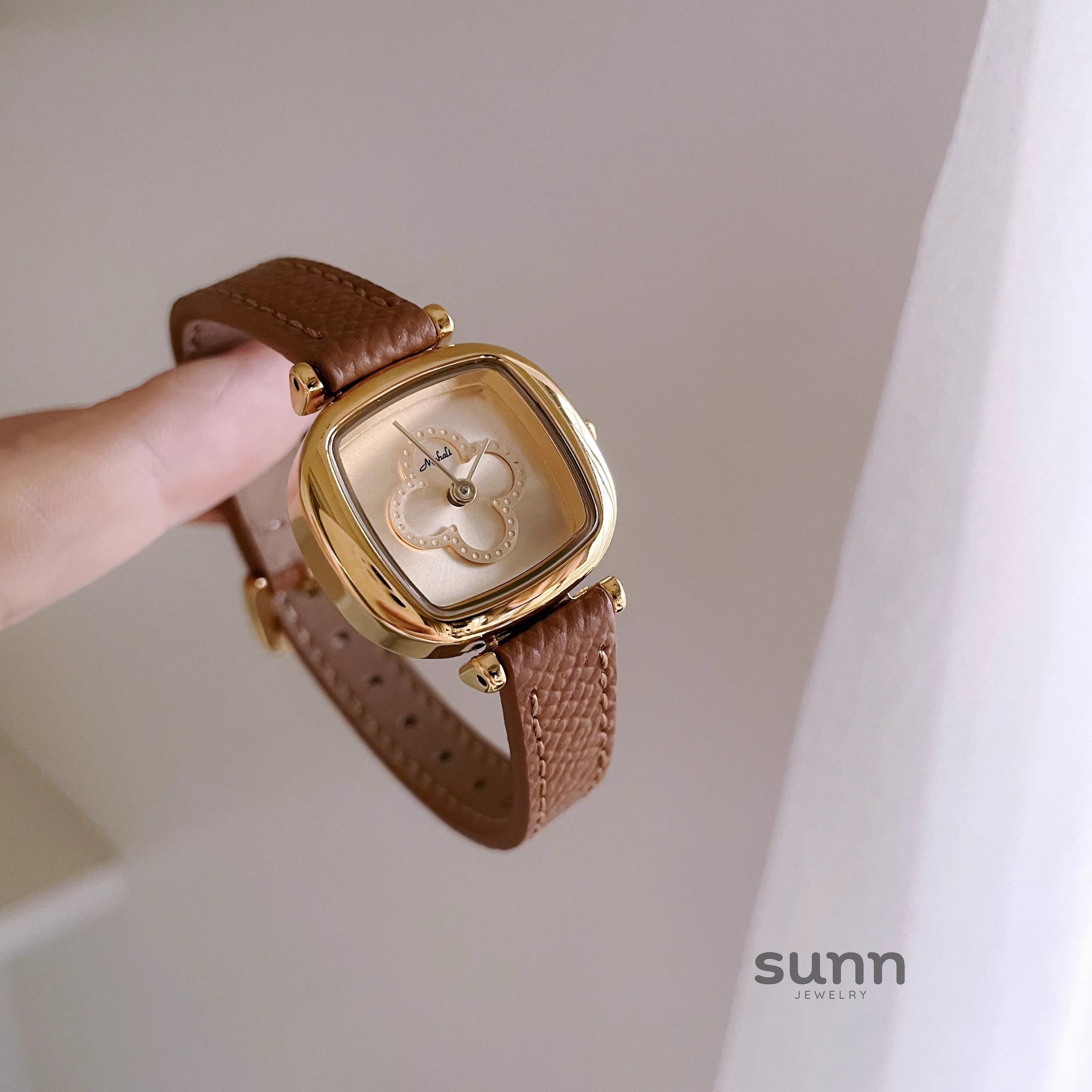 Joleen Leather Square Watch [RFD20VGR]