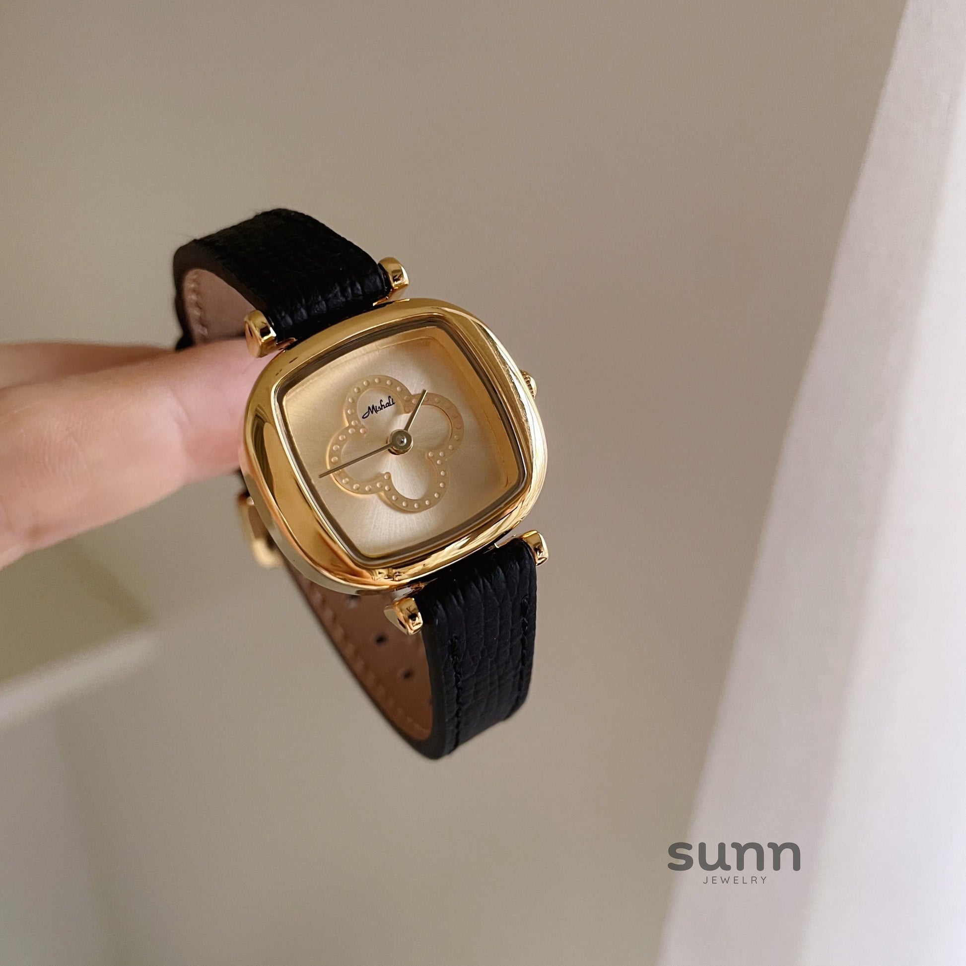 Joleen Leather Square Watch [RVD2PPJM]
