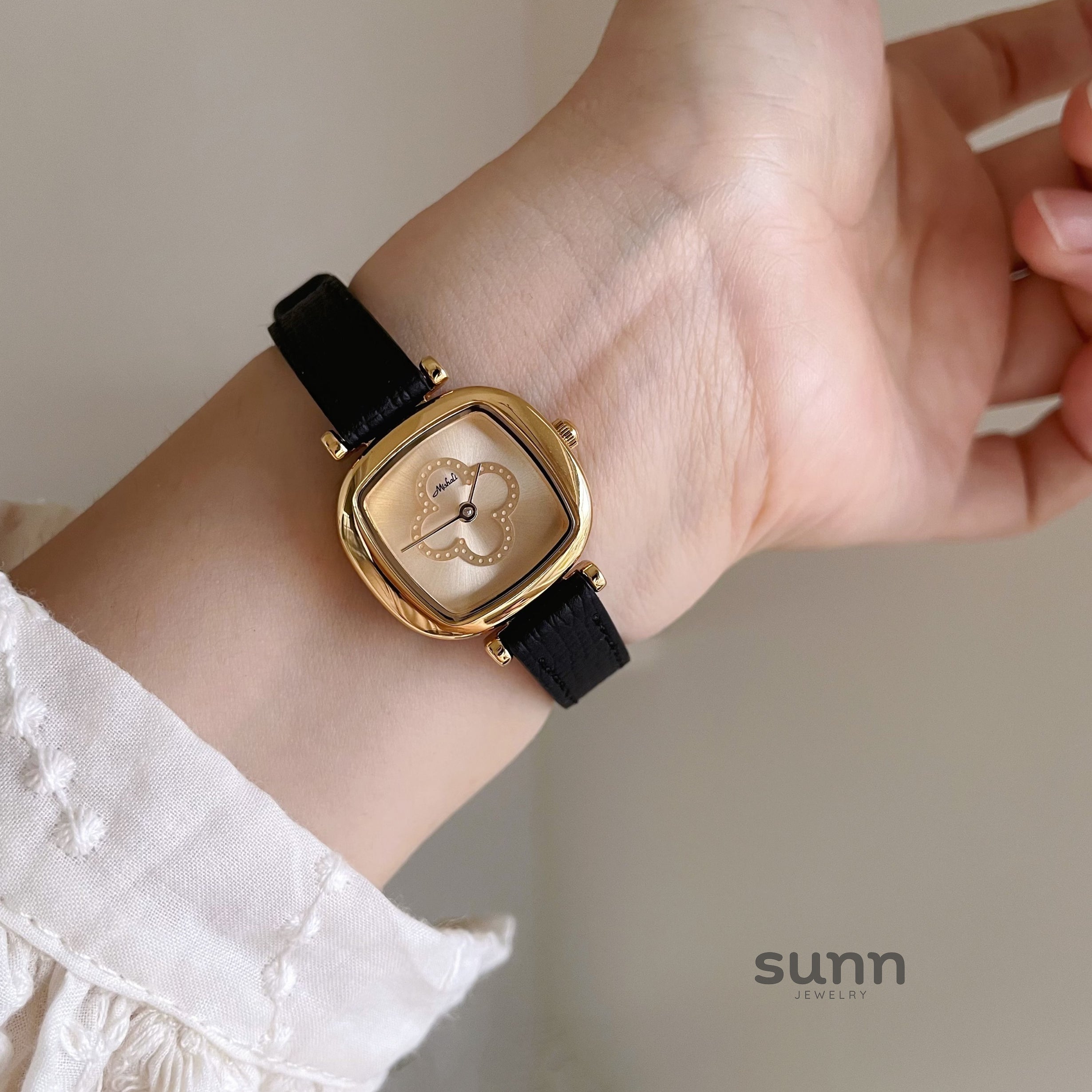 Joleen Leather Square Watch [IBDMD6JE]