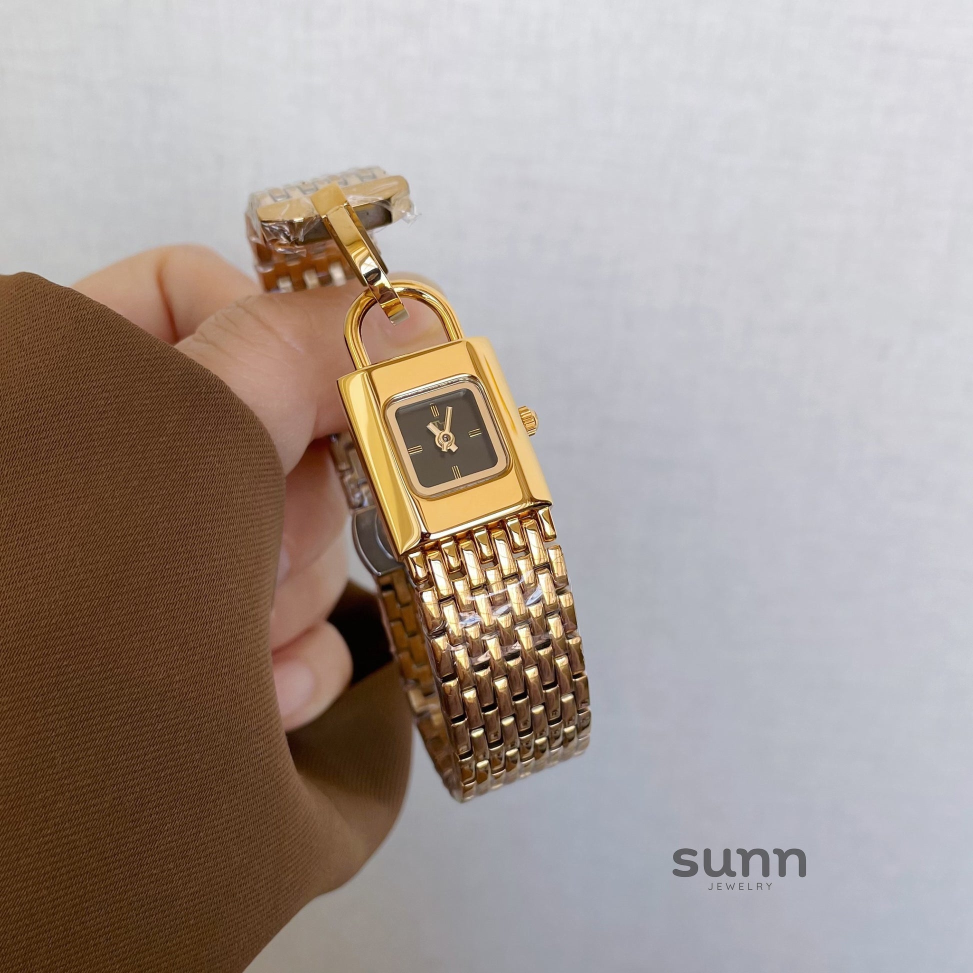 Joleen Lock Charm Bracelet Watch