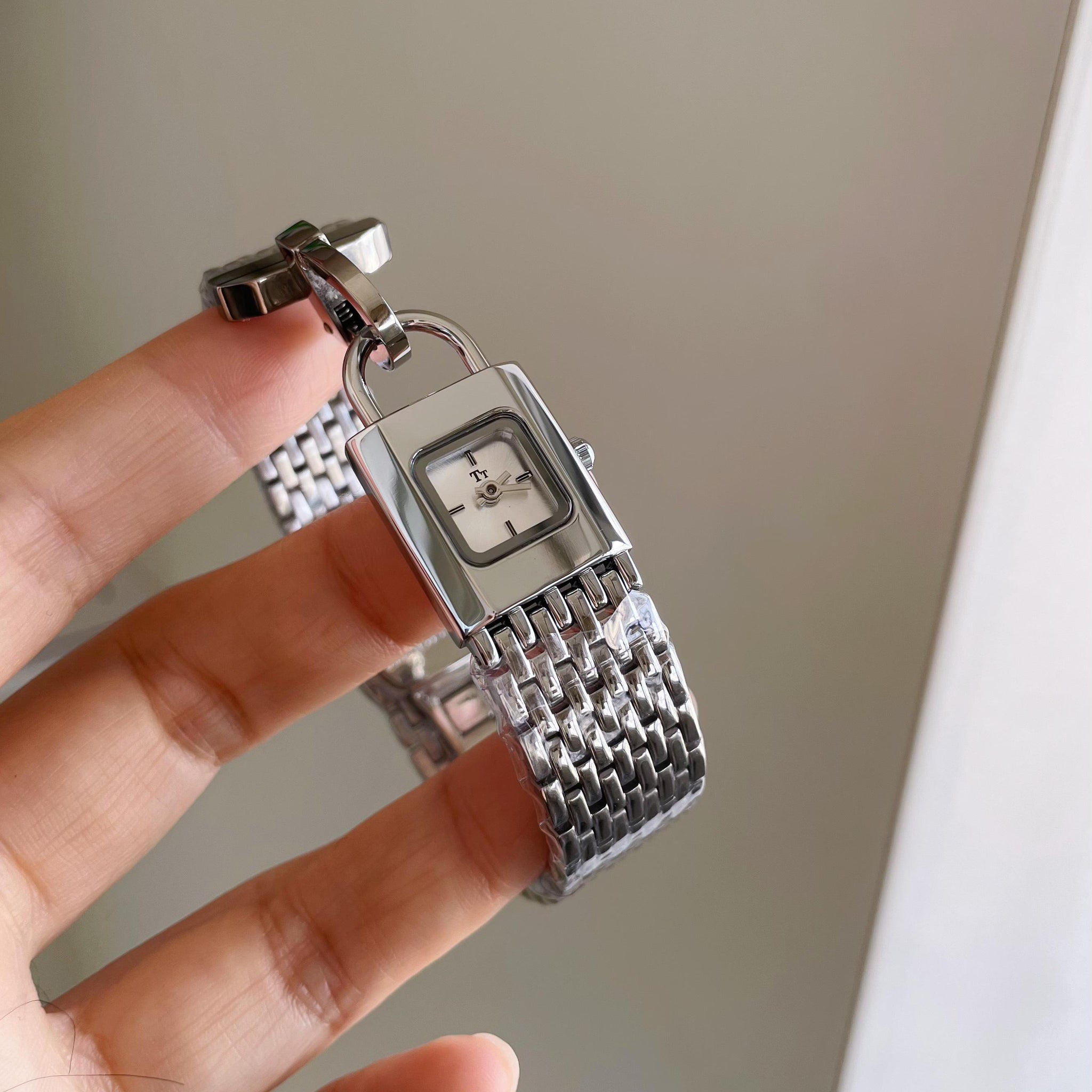 Joleen Lock Charm Bracelet Watch