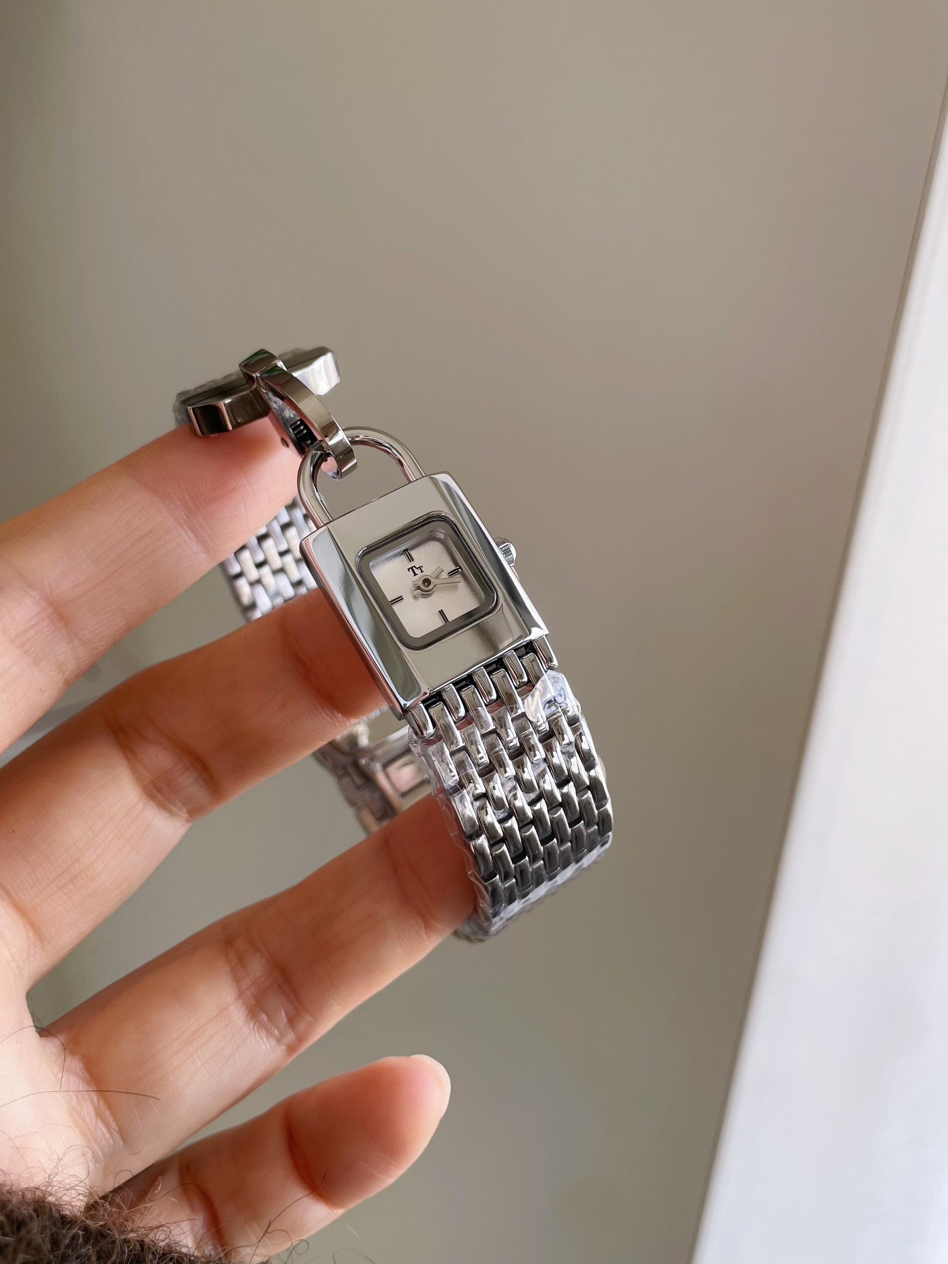 Joleen Lock Charm Bracelet Watch