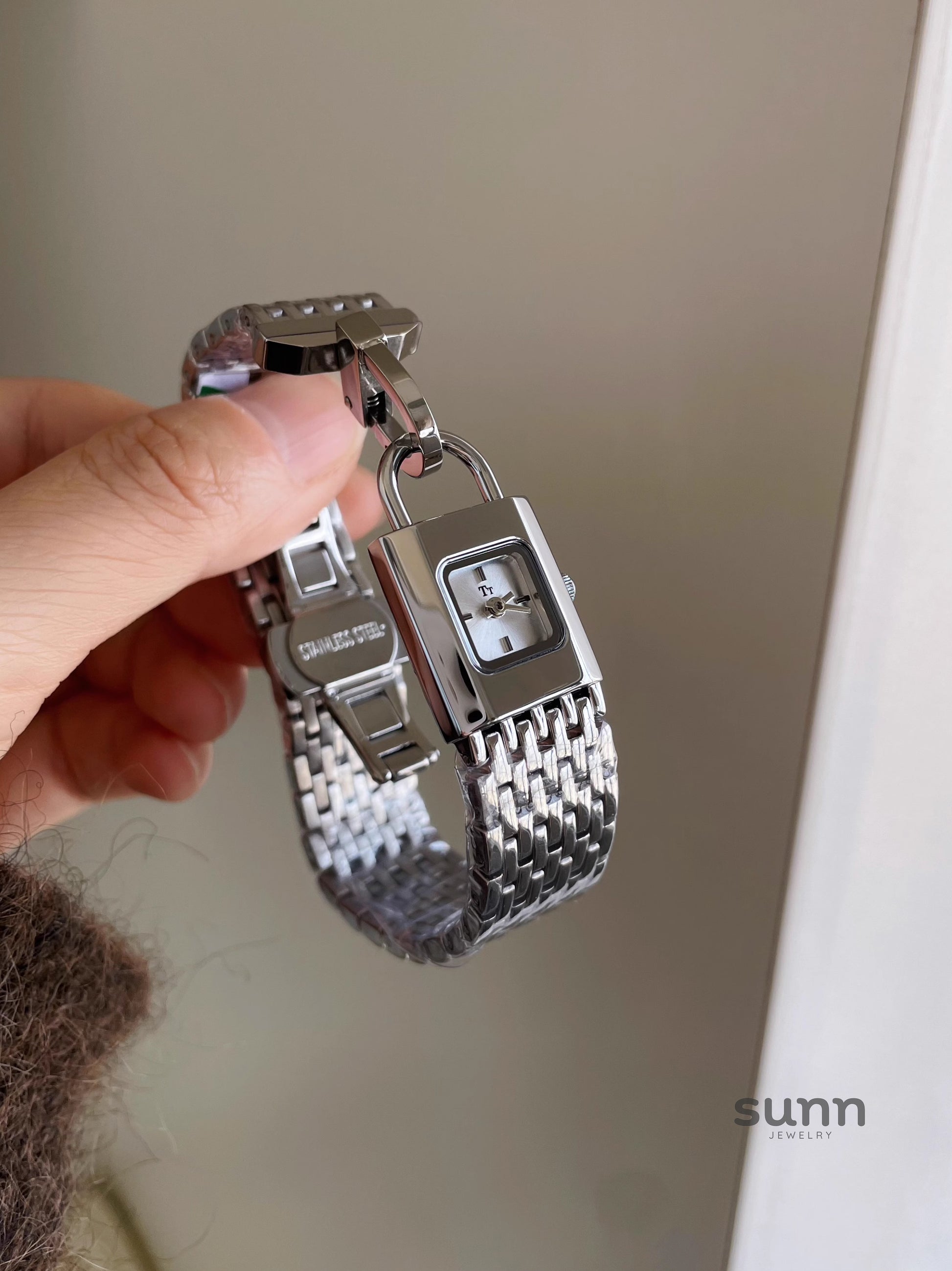Joleen Lock Charm Bracelet Watch
