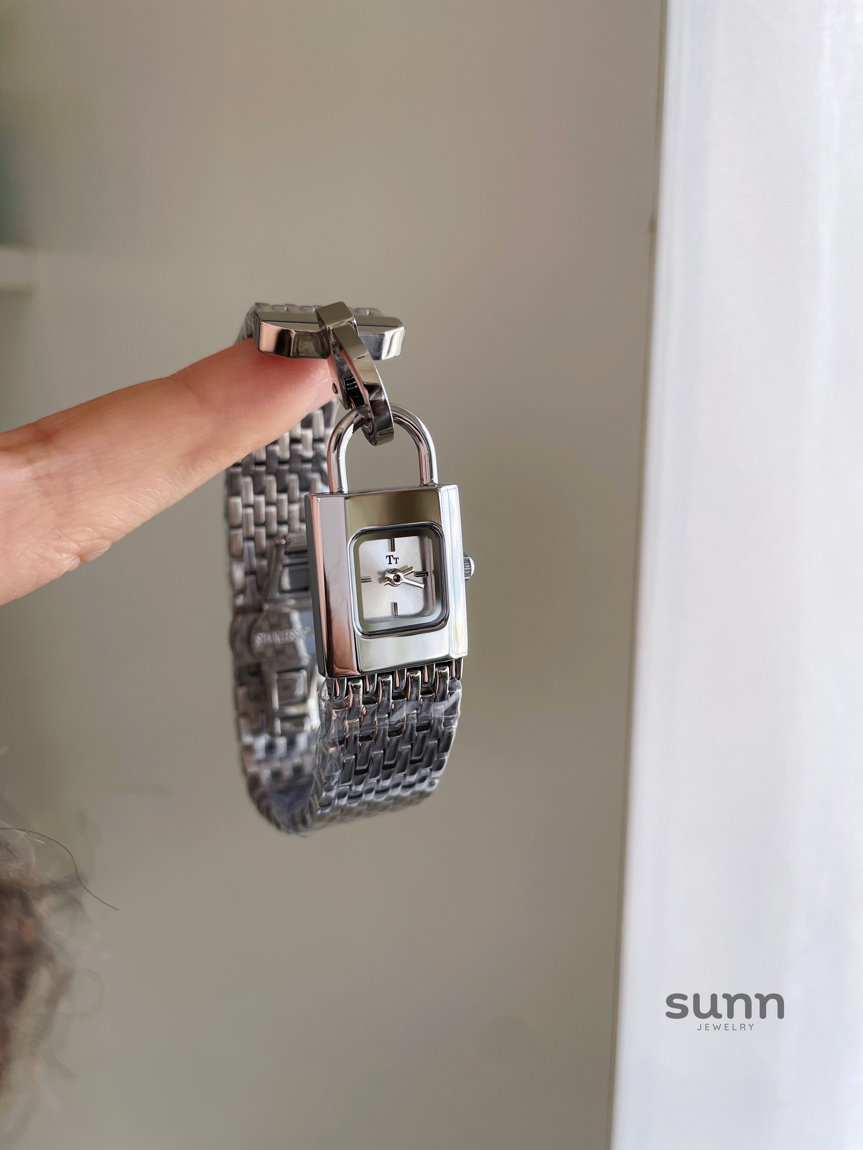 Joleen Lock Charm Bracelet Watch