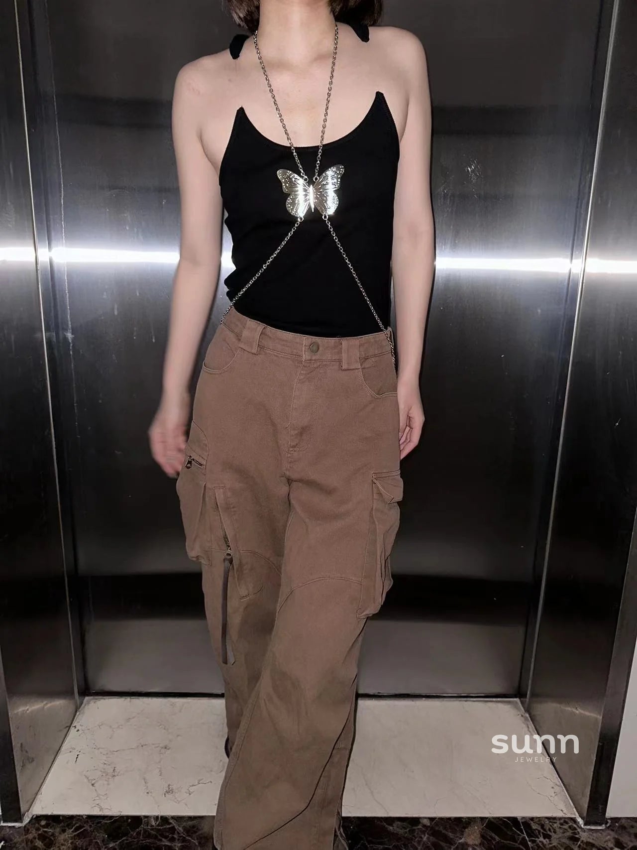 Joleigh Metal Butterfly Body Chain