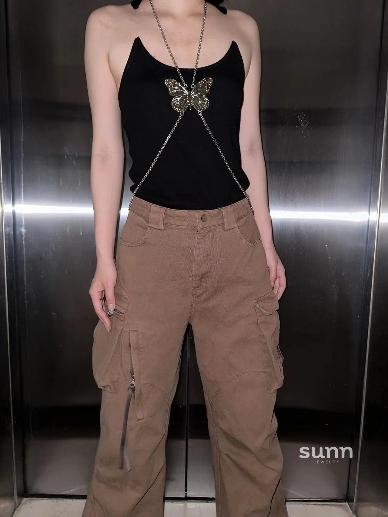 Joleigh Metal Butterfly Body Chain