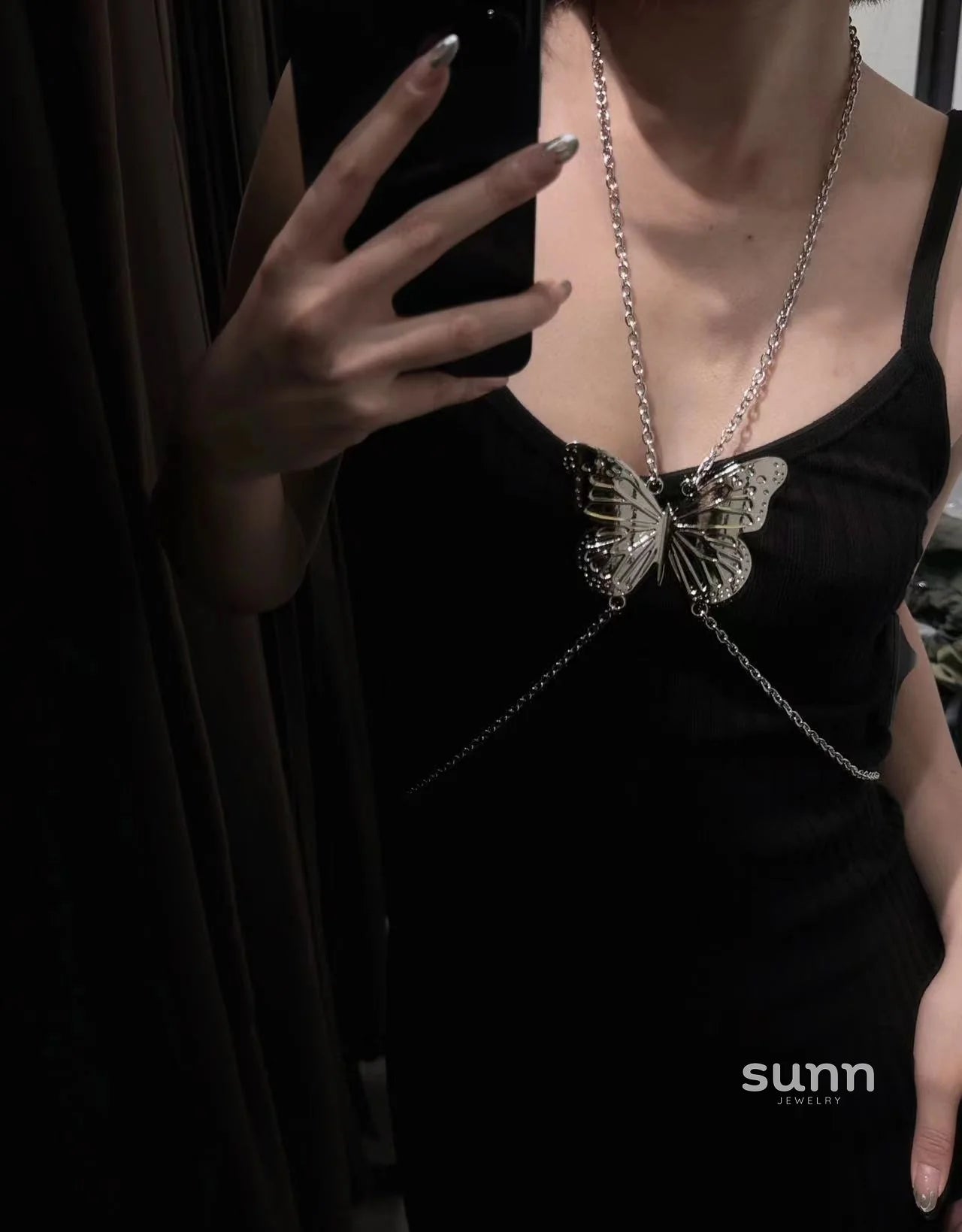 Joleigh Metal Butterfly Body Chain