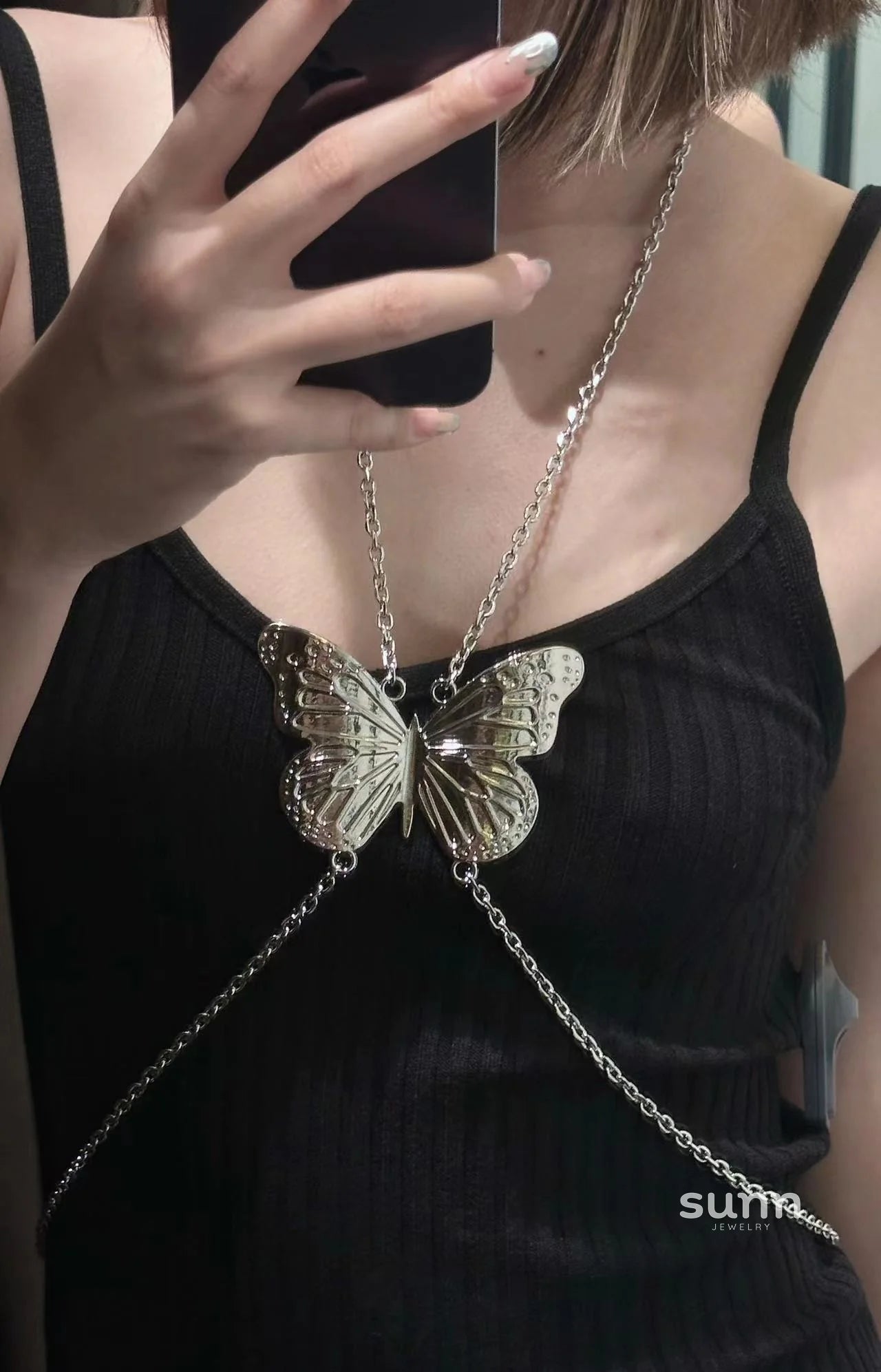 Joleigh Metal Butterfly Body Chain
