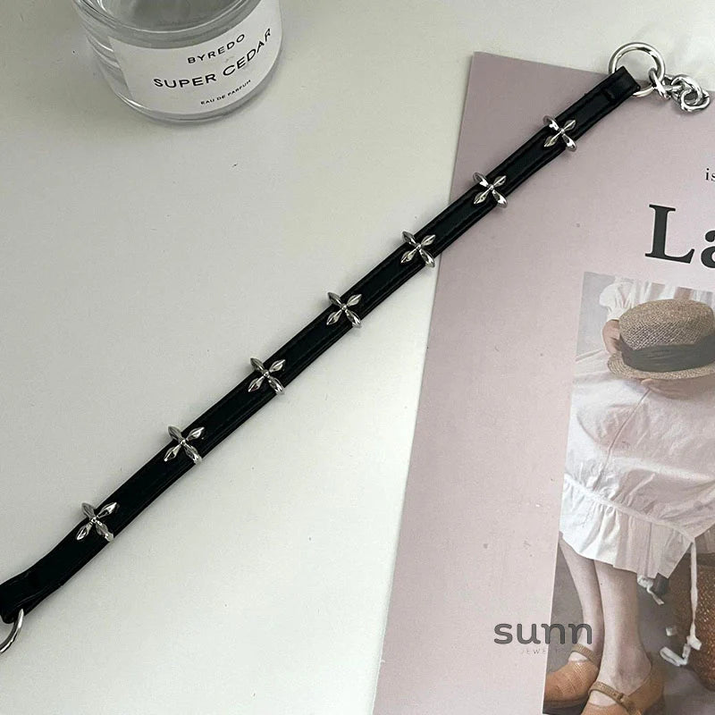 Jolene Gothic Leather Choker