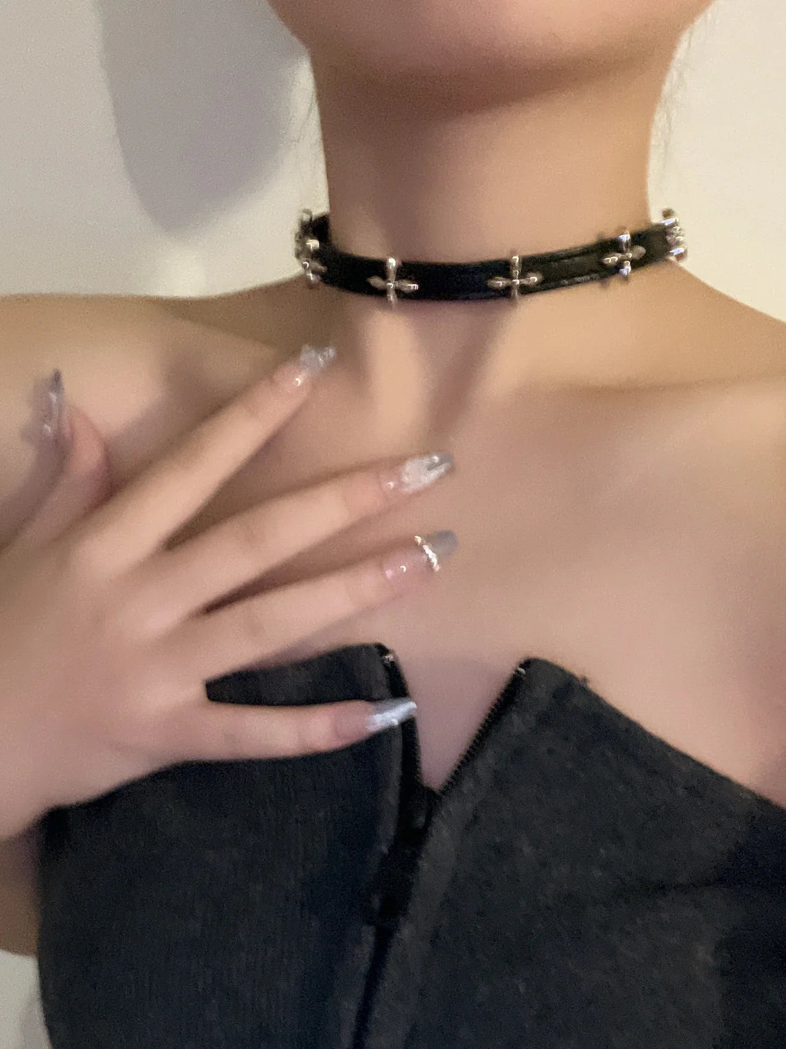 Jolene Gothic Leather Choker