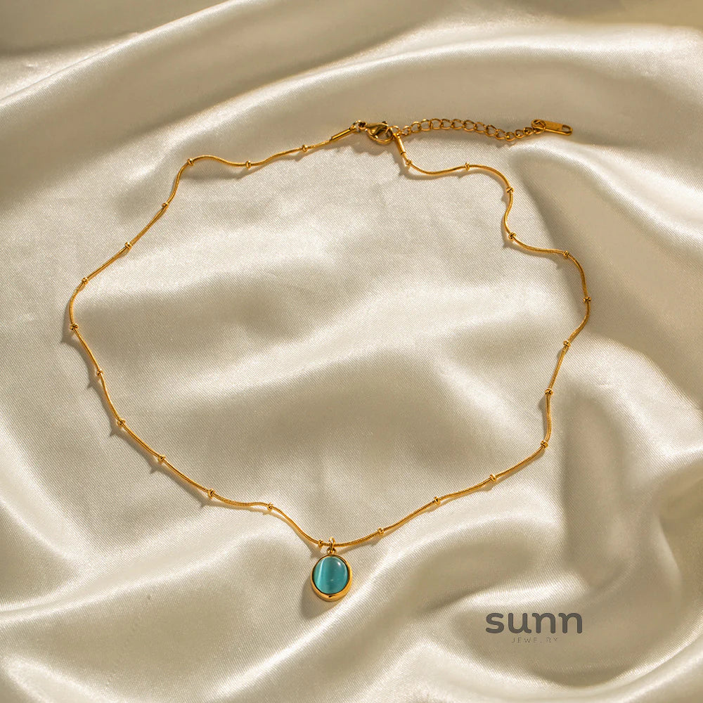 Jolynn Gold Zircon Necklace