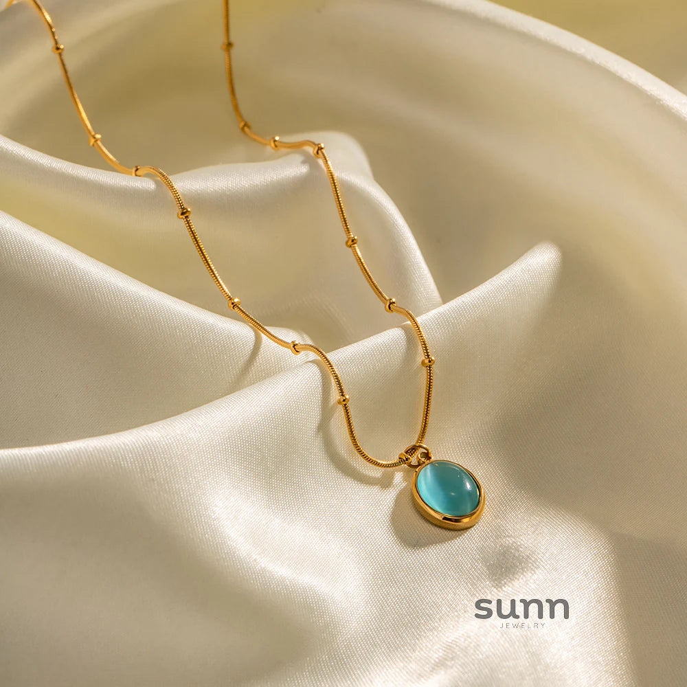 Jolynn Gold Zircon Necklace