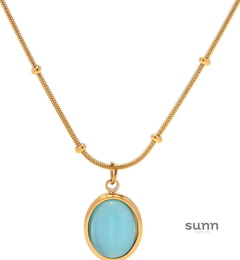 Jolynn Gold Zircon Necklace