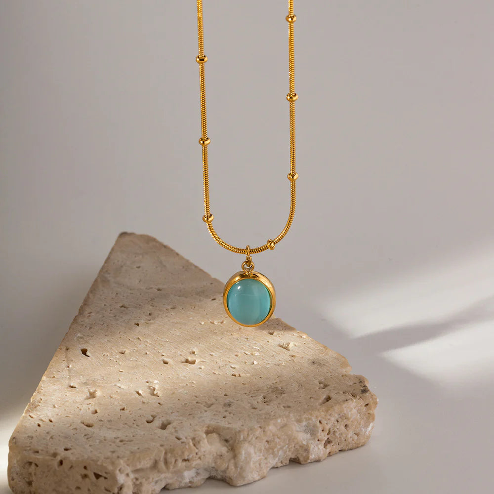 Jolynn Gold Zircon Necklace