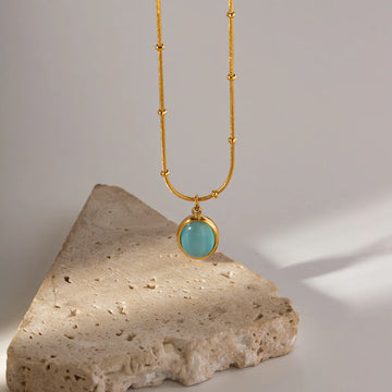 Jolynn Gold Zircon Necklace