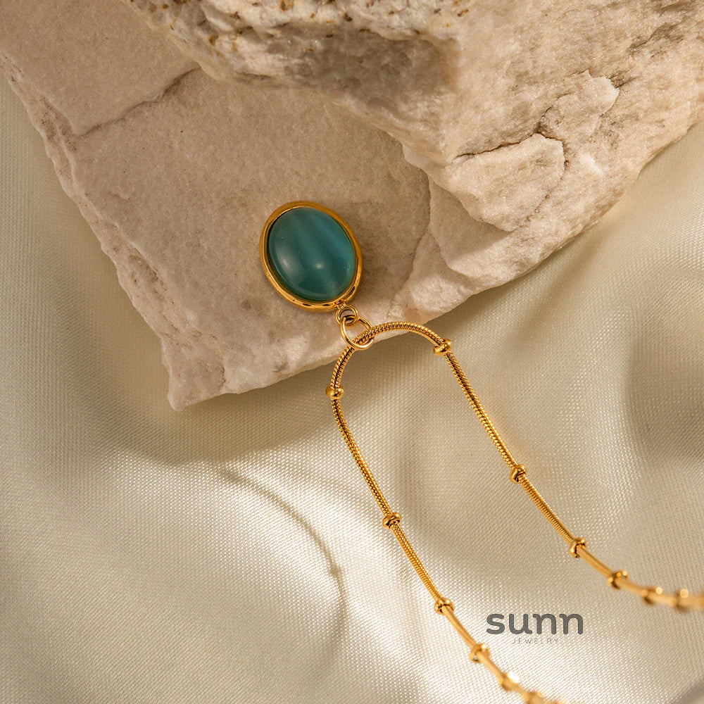 Jolynn Gold Zircon Necklace