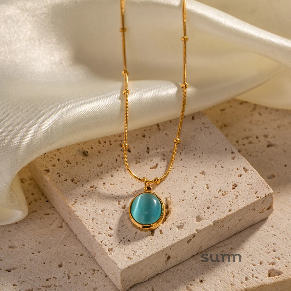 Jolynn Gold Zircon Necklace