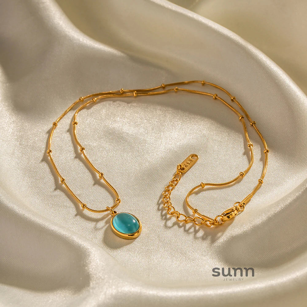 Jolynn Gold Zircon Necklace