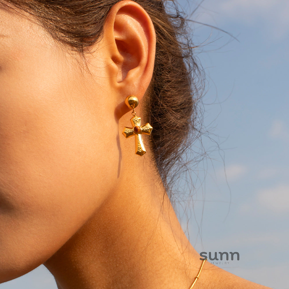 Jordana Cross Stone Jewelry [JVKBF0JY]