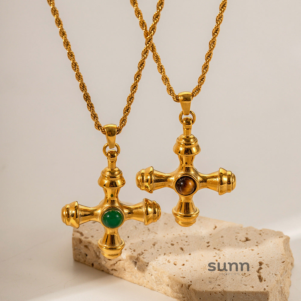Jordana Cross Stone Jewelry [POA4WUMP]