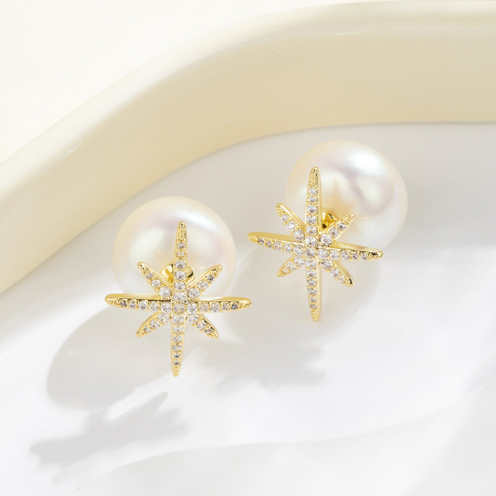 Jordy Celestial Pearl Studs [H50MPXPG]